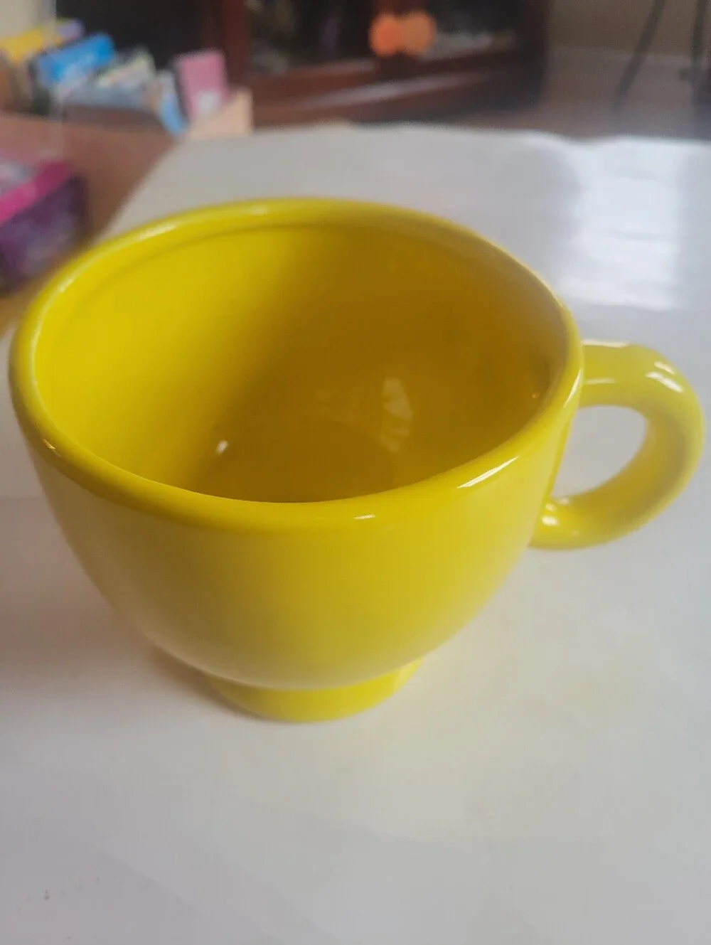 Smiley Face Yellow Ceramic Mug
